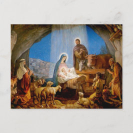 Postal Julkort, stallet i Betlehem