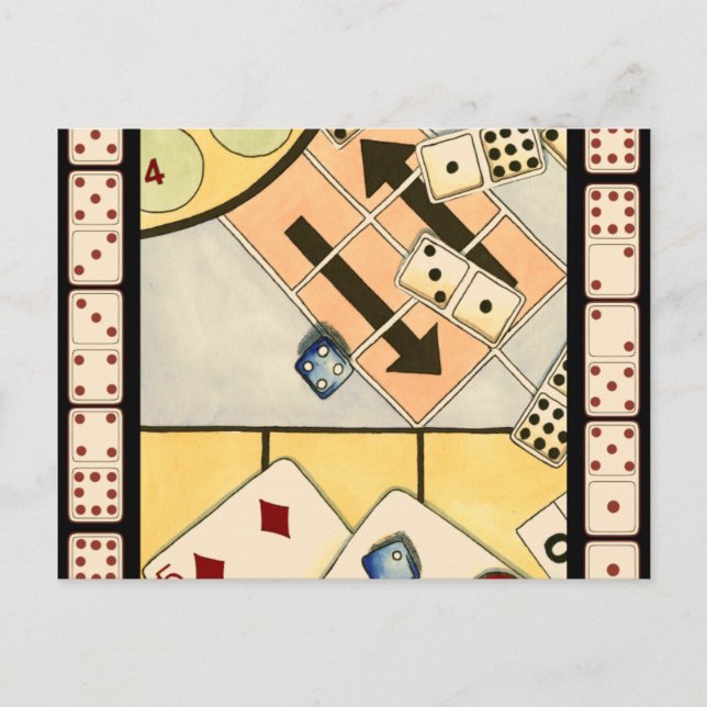 Postal Jumble surtido de juegos de oportunidad (Anverso)