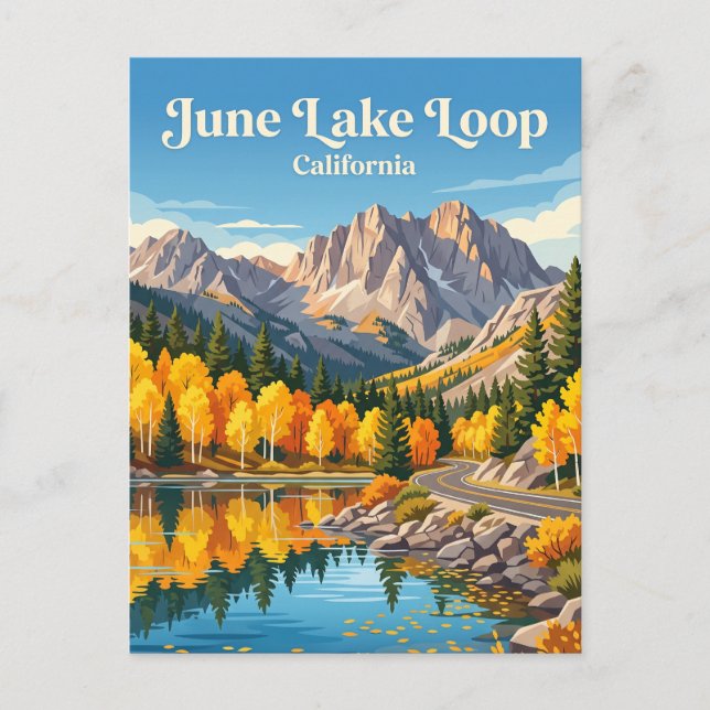 Postal June Lake Loop EE. UU. (Anverso)