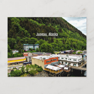 Postal Juneau, Alaska, fotografía de la ciudad
