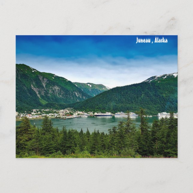 Postal Juneau, Alaska Mountain Scene (Anverso)