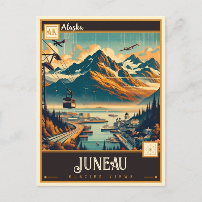 Postal Juneau, Alaska | Vintage (Anverso)