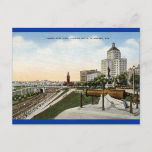 Postal Juneau Park Milwaukee Wisconsin Vintage