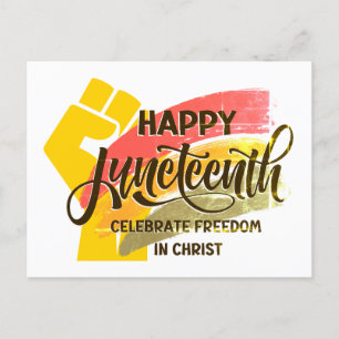 Postal JUNETEENTH cristiano moderno