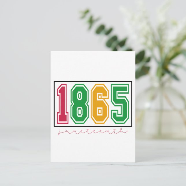 Postal Juneteenth - Historia Negra (Anverso de pie)