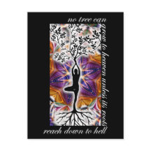 Jung Motivational Cote Tree Roots Heaven Mandala
