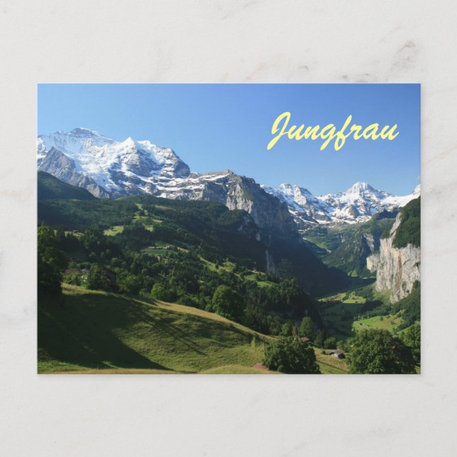 Postal Jungfrau Valley (Anverso)