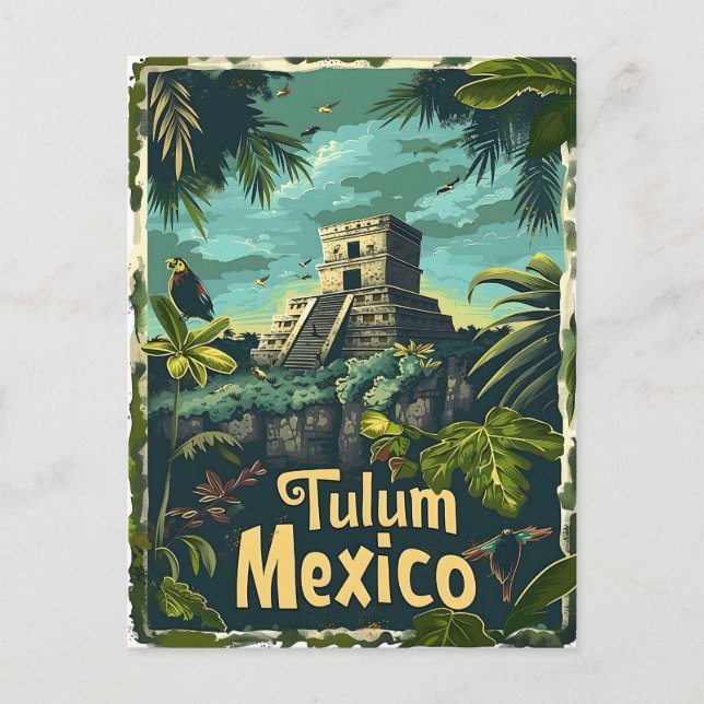 Postal Jungla de Tulum (Anverso)