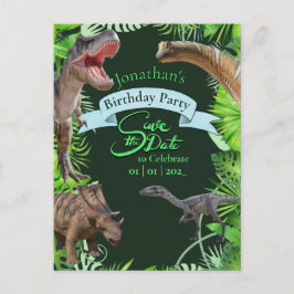 Postal Jungla Jurásica Mundial de Dinosaurios