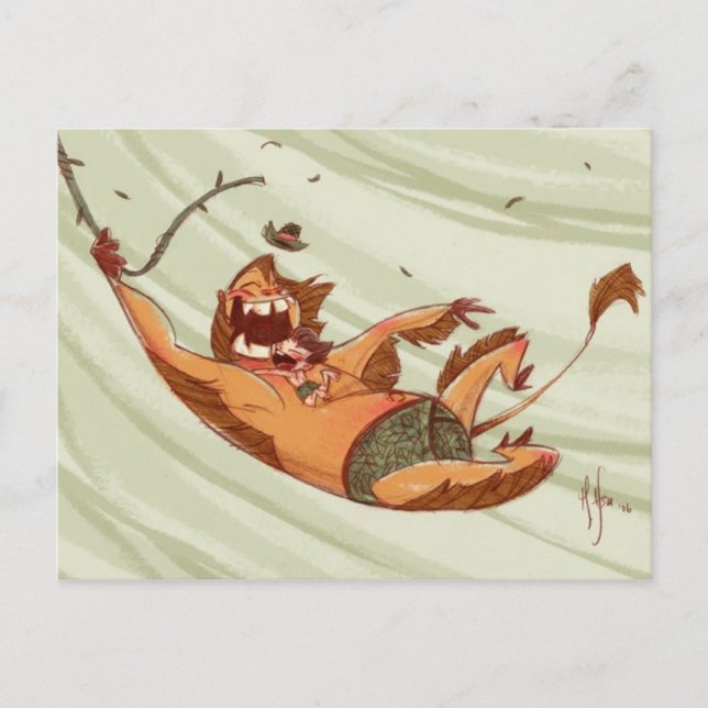 Postal Jungla Swing (Anverso)