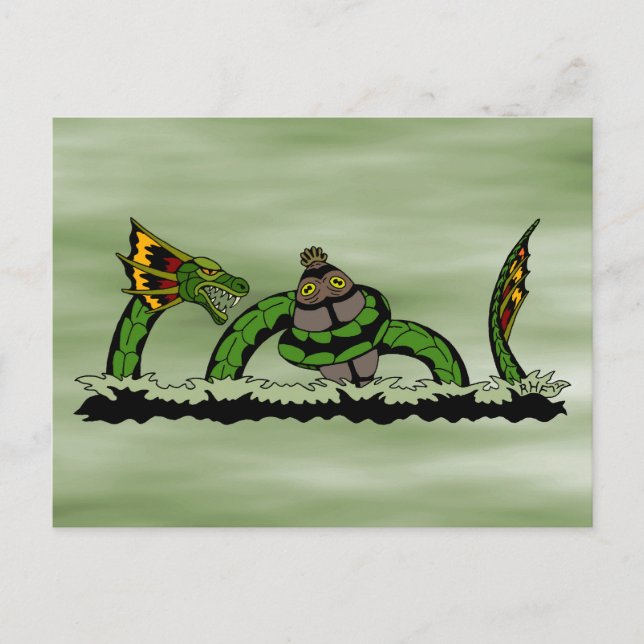 Postal Jungun cogiendo un Quibbib (Anverso)