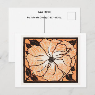 Postal Junio (1918) de Julie de Graag (1877-1924).