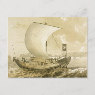 Postal Junk japonés, pub. de Sarony & Co., c.1856 (litho)