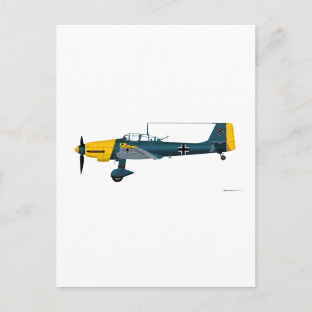 Postal Junkers JU-87 Stuka (Anverso)