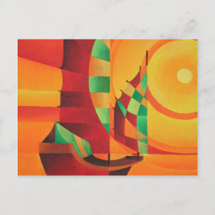 Postal Juntas Cubistas En El Mar Rojo