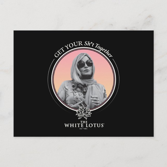 Postal Junte tu m***da - El Lotus blanco (Anverso)