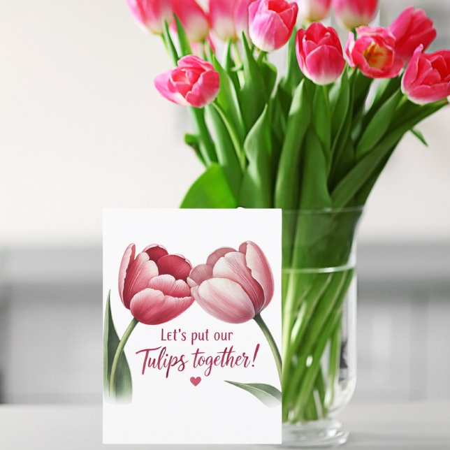 Postal Juntemos nuestros tulipanes (Subido por el creador)