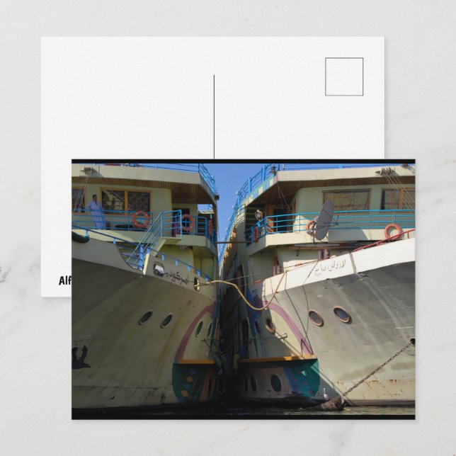 Postal Juntos en el Nilo (Anverso / Reverso)