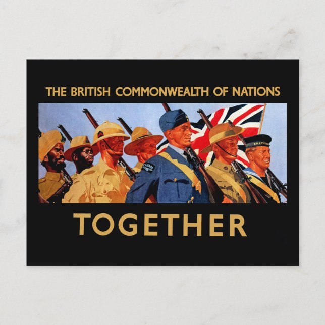 Postal Juntos ~ La Comunidad Británica de Naciones (Anverso)