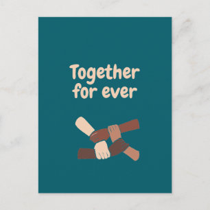 Postal Juntos para siempre - citas de vida
