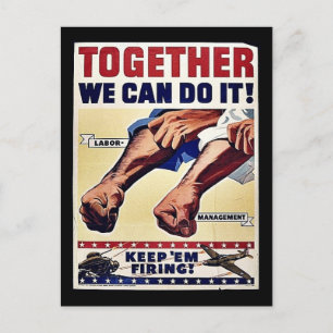 Postal Juntos Podemos Hacerlo.