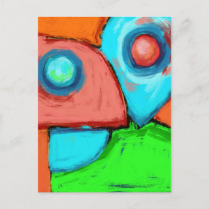 Postal Juntos, una pintura original abstracta digital