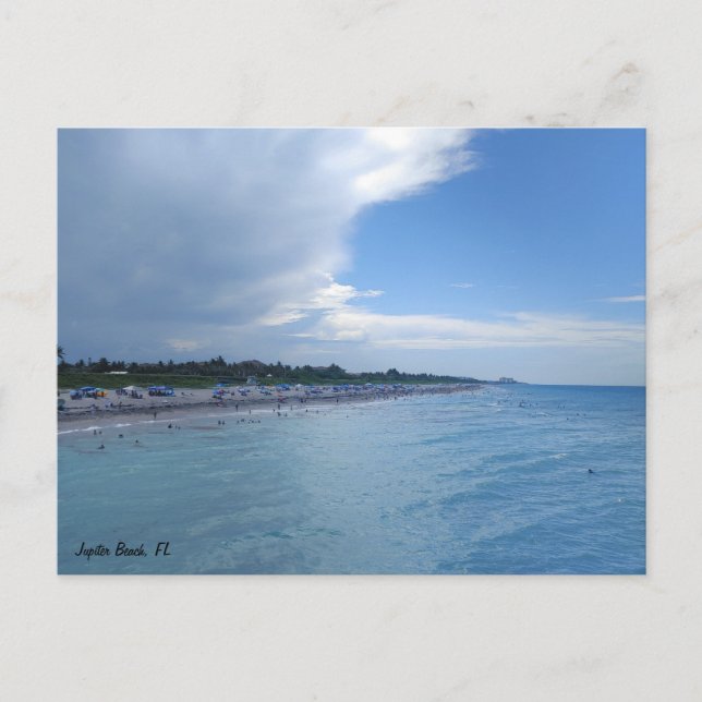 Postal Júpiter Beach Fl (Anverso)
