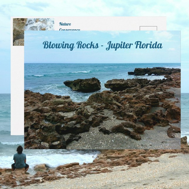 Postal Jupiter Florida Blowing Rocks Fotográfico (Subido por el creador)