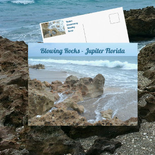 Postal Jupiter Florida Blowing Rocks Fotográfico