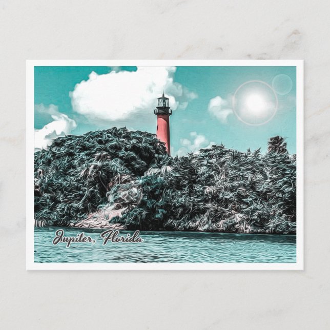 POSTAL JUPITER FLORIDA - JUPITER INLET LIGHTHOUSE (Anverso)
