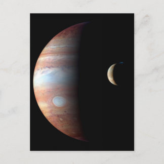 Postal Júpiter y Luna Creciente