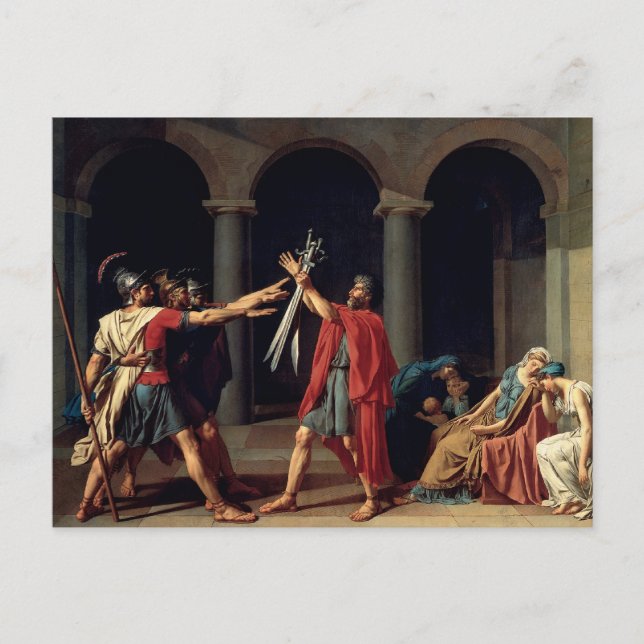 Postal Juramento del Horatii (Anverso)
