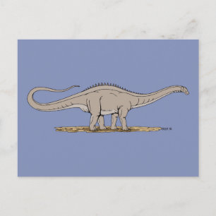 Postal Jurásico Dinosaurio Apatosauro
