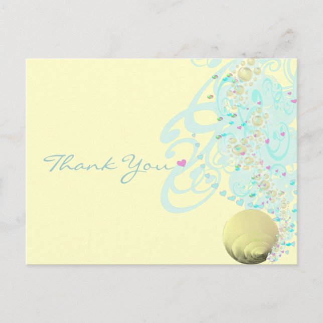 Postal Just Beachy Gracias (Anverso)