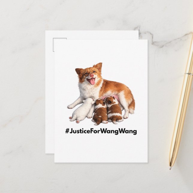 Postal Justice for Wang Wang (Anverso/Reverso In Situ)