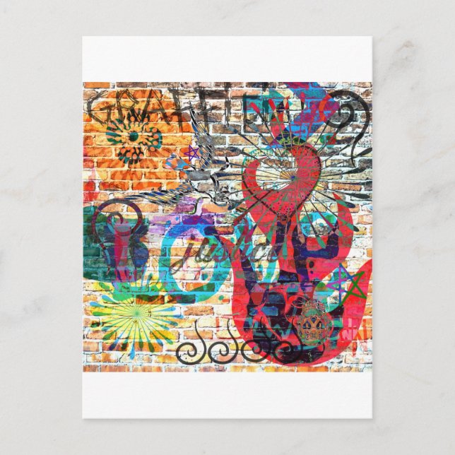 Postal Justicia de graffiti (Anverso)