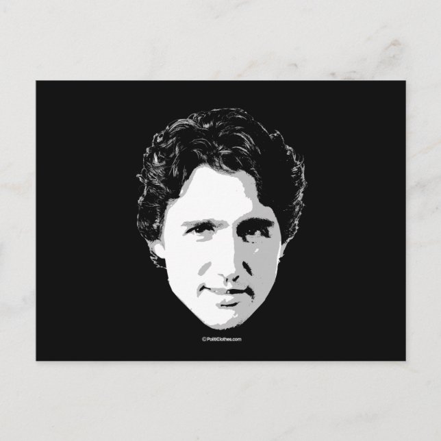 Postal Justin Trudeau Jefe de pelo -.png (Anverso)
