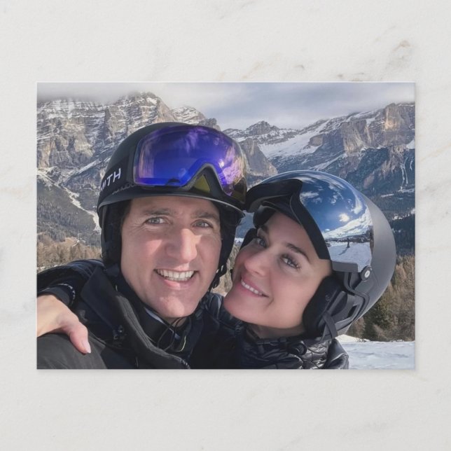 Postal Justin Trudeau & Katy Perry Feb 2026 (Anverso)