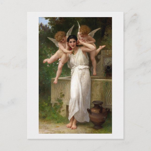 Postal ‘Juventud’ por Bouguereau (Anverso)