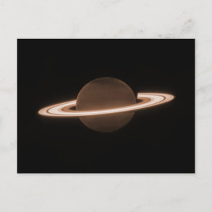 Postal JWST James Webb Telescopio Espacial Saturn Infrarr