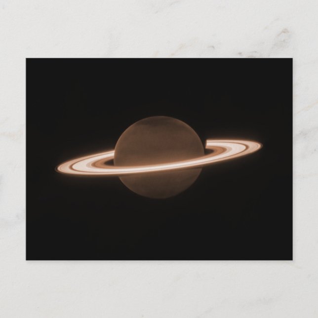 Postal JWST James Webb Telescopio Espacial Saturn Infrarr (Anverso)