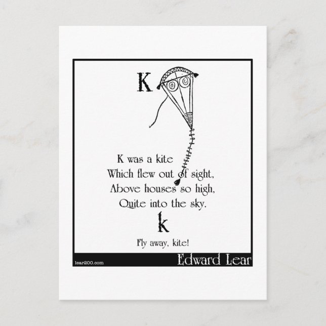 Postal K era una cometa (Anverso)