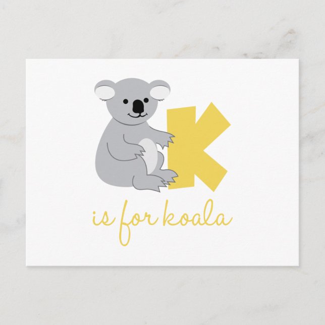 Postal K Es Para Koala (Anverso)