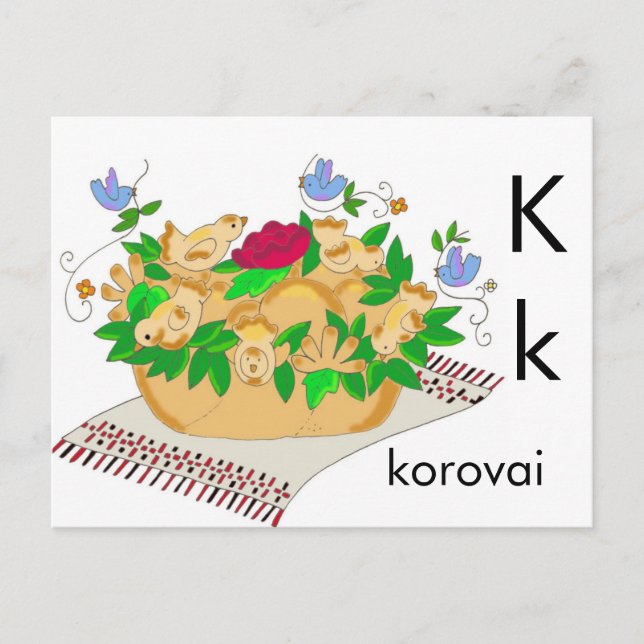 Postal K es para Korovai (Anverso)