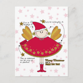 Postal Kaart kerstengeltje knutselen DIY