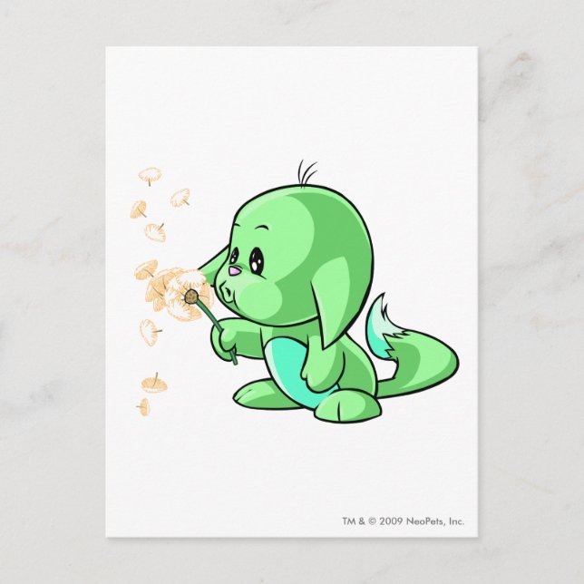 Postal Kacheek Green (Anverso)