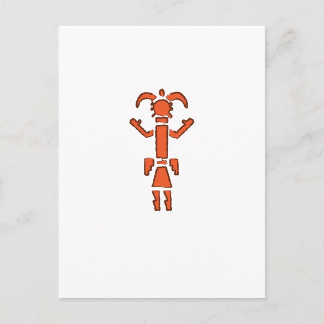 Postal Kachina - diseño hacia el sudoeste indio (Anverso)