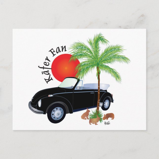 Postal Käfer Fan Postkarte (Anverso)
