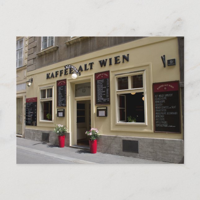 Postal Kaffee Alt Wien, Viena Austria (Anverso)