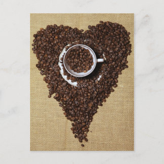 Postal Kaffee Herz